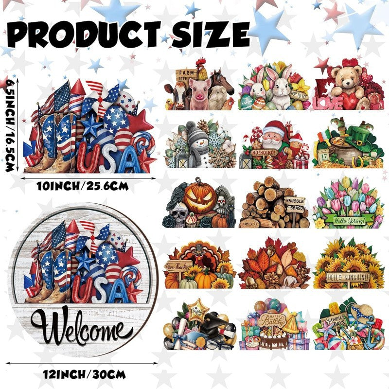 πβ¨ The Perfect Front Door Upgrade! π‘ 16-Piece Interchangeable Welcome Sign β 50% OFF Today!