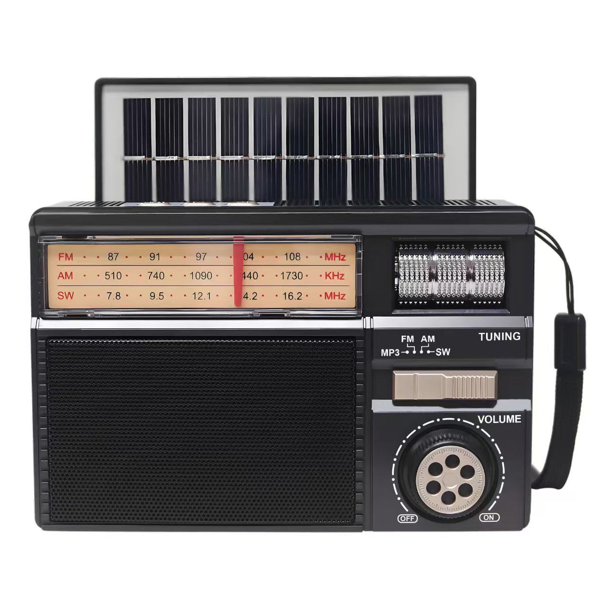 π» Portable All-Band Classical Radio with Bluetooth Speaker & Solar Charging βοΈπ