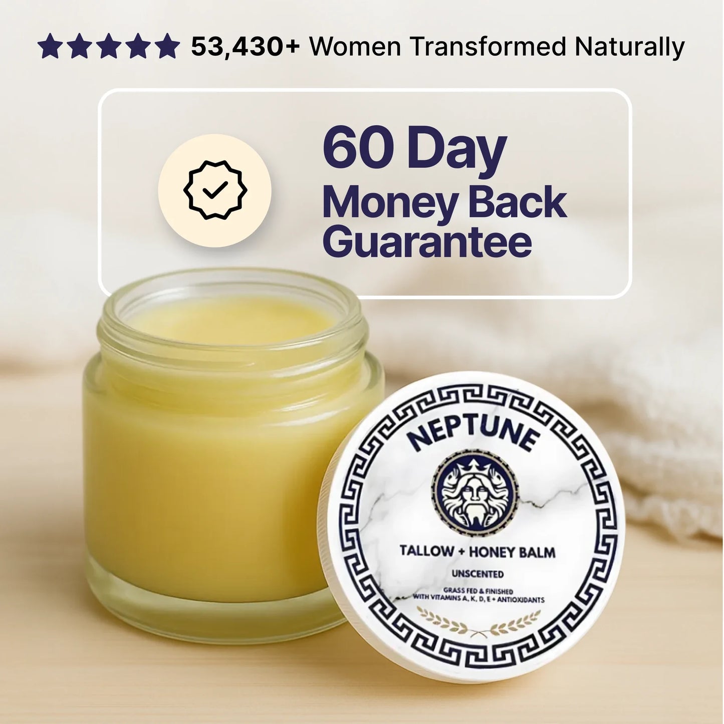 Grass Fed Tallow & Honey Balm