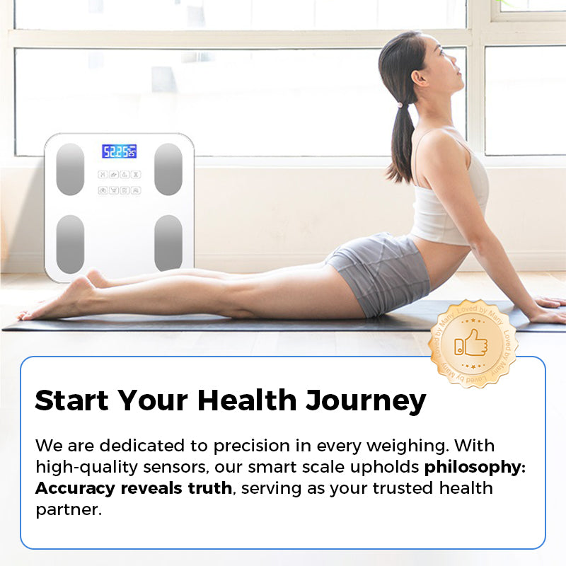 Smart Home Body Fat Scale with Remote Bluetooth Monitoring – Multifunctional Scale for Measuring Body Fat and Health Metrics