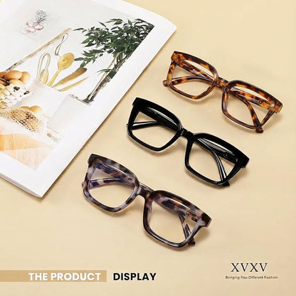 ✨Buy 1 get 3 packs👓Tortoiseshell Reading Glasses – Blue Light Blocking Oversized Square Readers