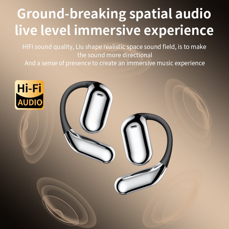 🔥 Bluetooth 5.4 Open-Ear AI Translation Earbuds – Clear Calls, Voice Recording & IPX5 Waterproof