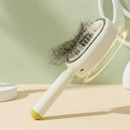 3-in-1 Electric MistDetangling Brush for Frizz& Scalp Massage
