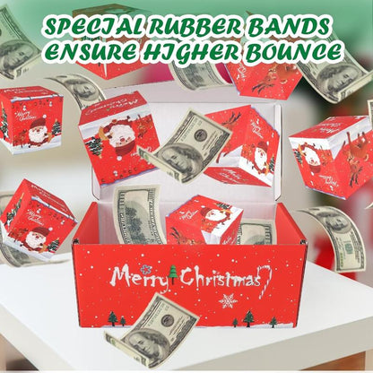 🎄 Surprise Gift Box Explosion Unique Folding Bouncing Red Envelope Cash Box