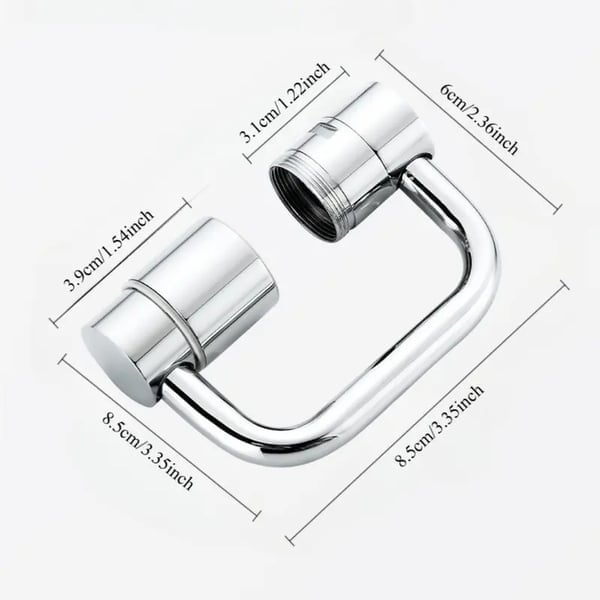 🛠️ 360° Rotatable Faucet Extender – Splash-free and flexible