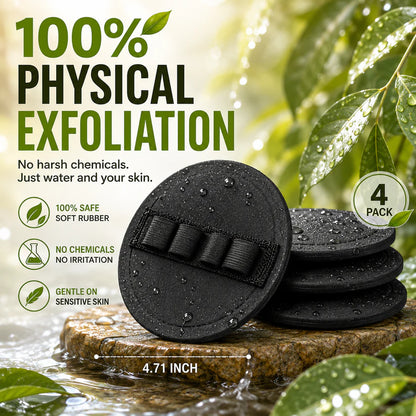 Soft Rubber Shower Scrubber for Gentle Exfoliation & Deep Cleansing