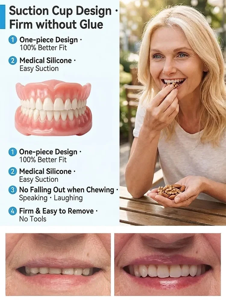 🦷【 Epic Upgrade】Premium Full Cover Dentures 🦷
