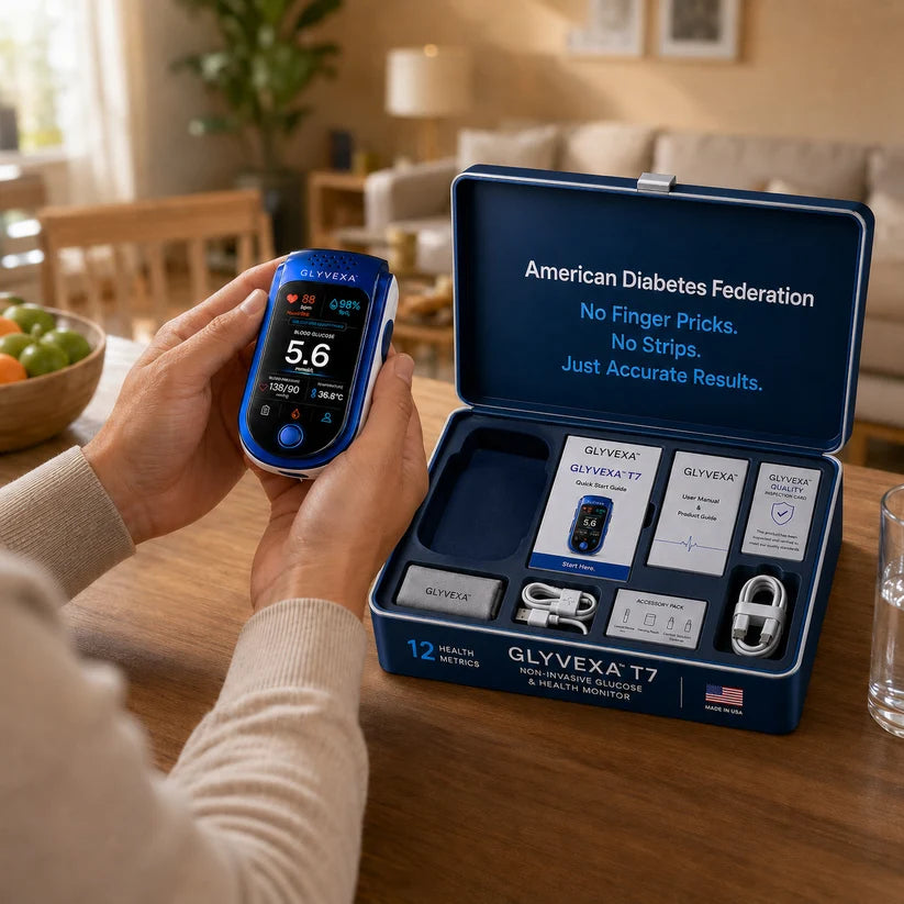 🩺 GLYVEXA™ T7 Non-Invasive Glucose & Health Monitor | 🩸 No Finger Pricks Blo