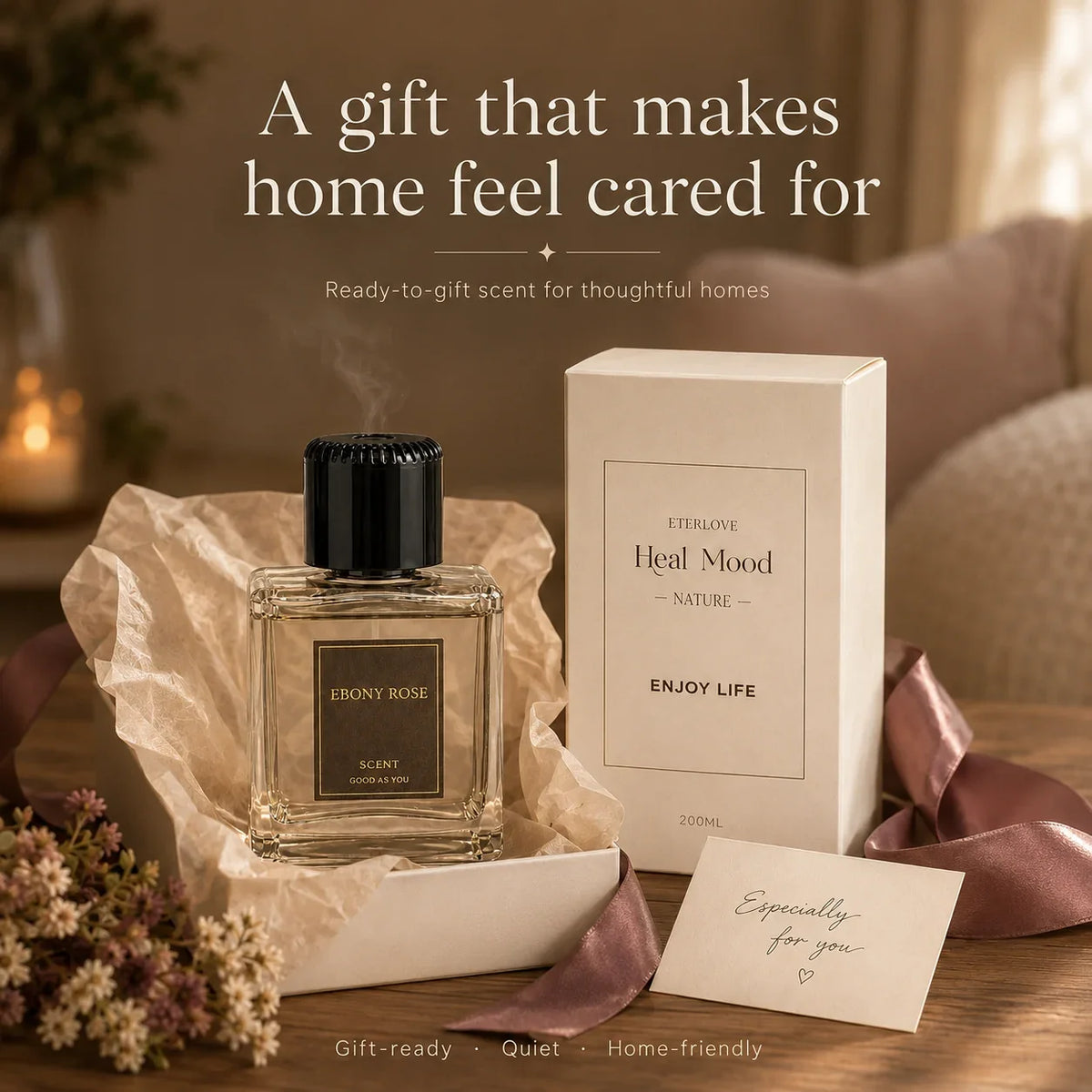💨Beautiful design. Effortless scent. A better home experience.🏠Plume Automatic Scent Diffuser