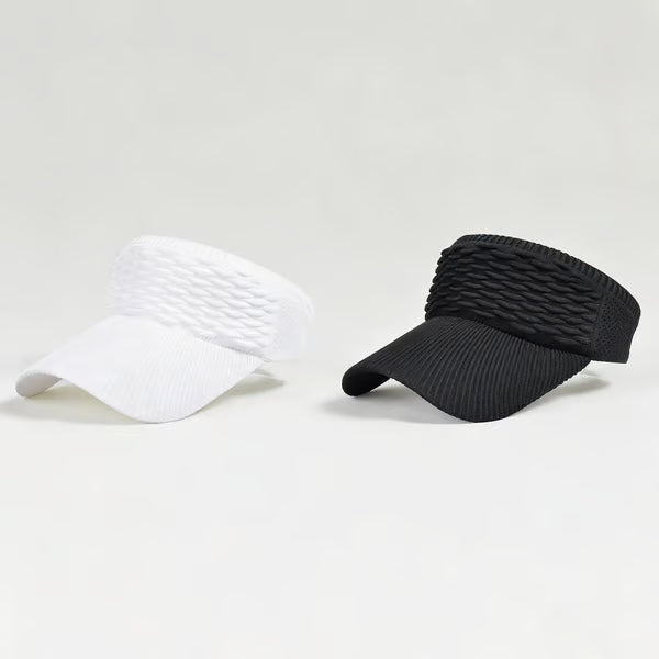 2-Pack Women's High Ponytail Sun Visor Hats