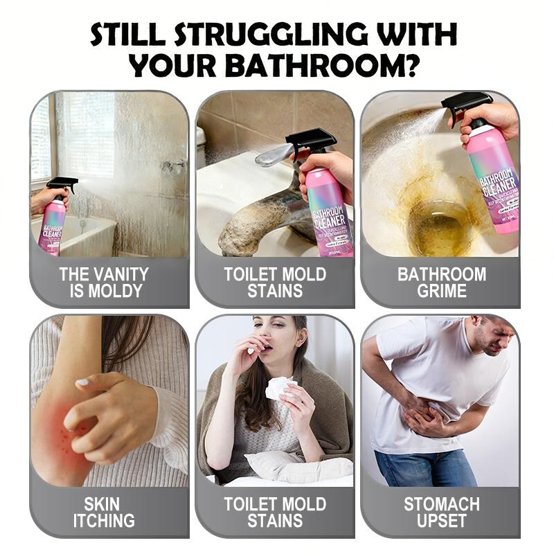 🌟🌟 Bathroom Cleaner: Sparkle in Seconds, No Harsh Fumes