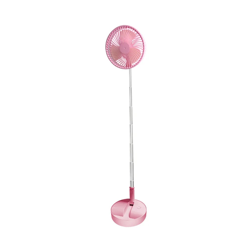 🌀  NOW! 🔋 Telescopic Folding USB Charging Fan – Adjustable height, quiet operation & portable – perfect for desk, travel or outdoor use 💨
