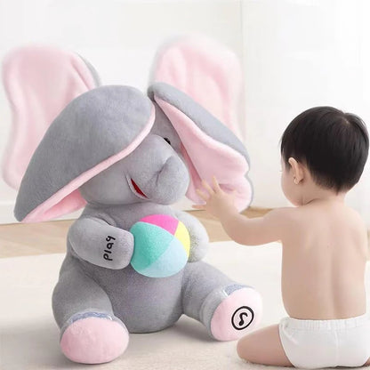 🎁Advanced AI companion doll🛒Cute Hide And Seek Elephant Plush Doll