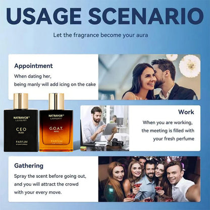 Gentlemen’s Fragrance Set with CEO MAN Perfume & G.O.A.T MAN Aroma
