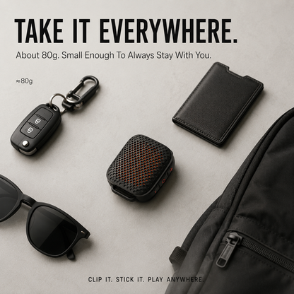 🔊🔥🔊 2026 NEW MAGNETIC CLIP-ONBLUETOOTH SPEAKER IPX7 WATERPROOF, TWS STEREO & ULTRA-LIGHT WEARABLE DESIGN