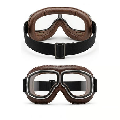 🔥 OTG Vintage Motorcycle Goggles (Fits Over Glasses)