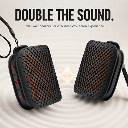 🔊🔥🔊 2026 NEW MAGNETIC CLIP-ONBLUETOOTH SPEAKER IPX7 WATERPROOF, TWS STEREO & ULTRA-LIGHT WEARABLE DESIGN