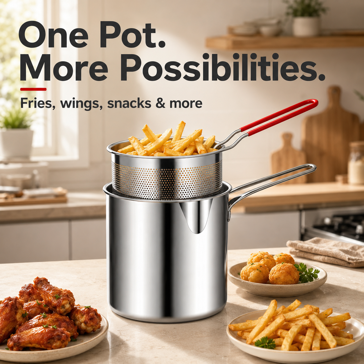🍟 Home Mini Deep Fryer – Skip Takeout, Make Fresh Fries & Snacks Anytime