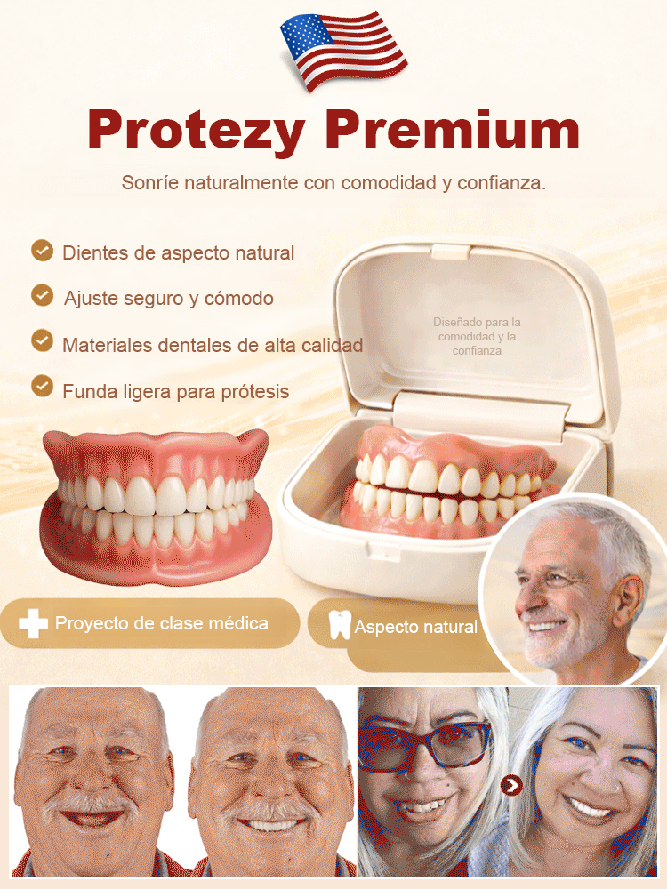🦷✨ Estuche dental portátil con prótesis: Recupera tu sonrisa