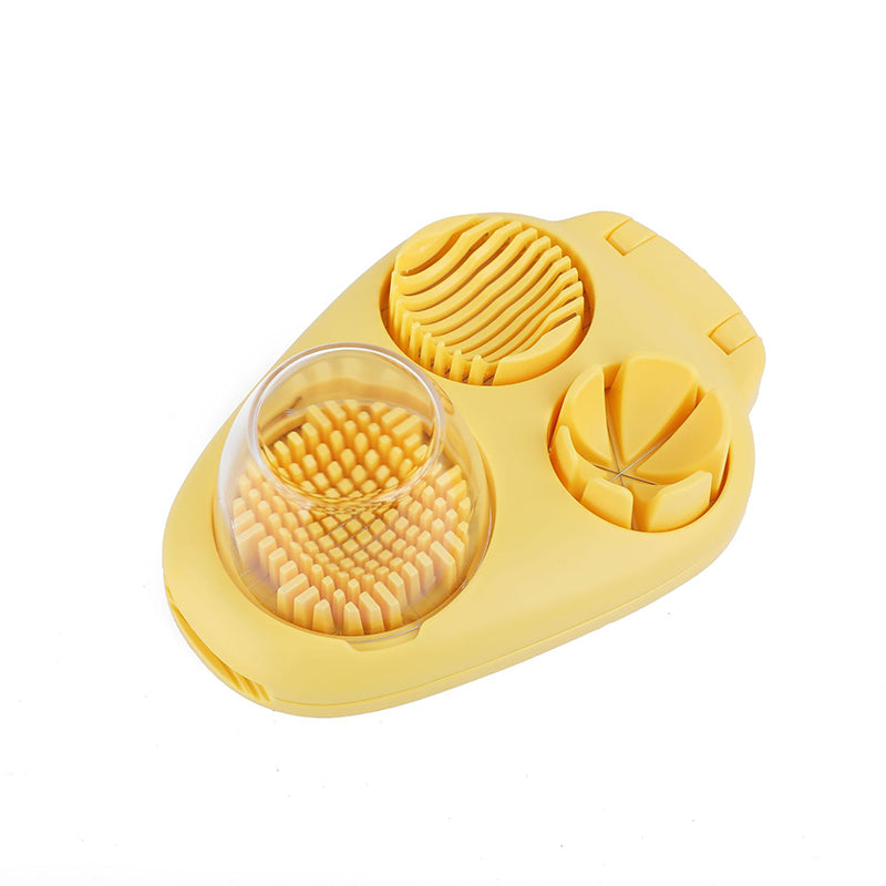 3 In 1 Egg Slicer For Hard Boiled Eggs Heavy Duty With Stainless Steel Wires,3 Slice Modes Egg Cutter