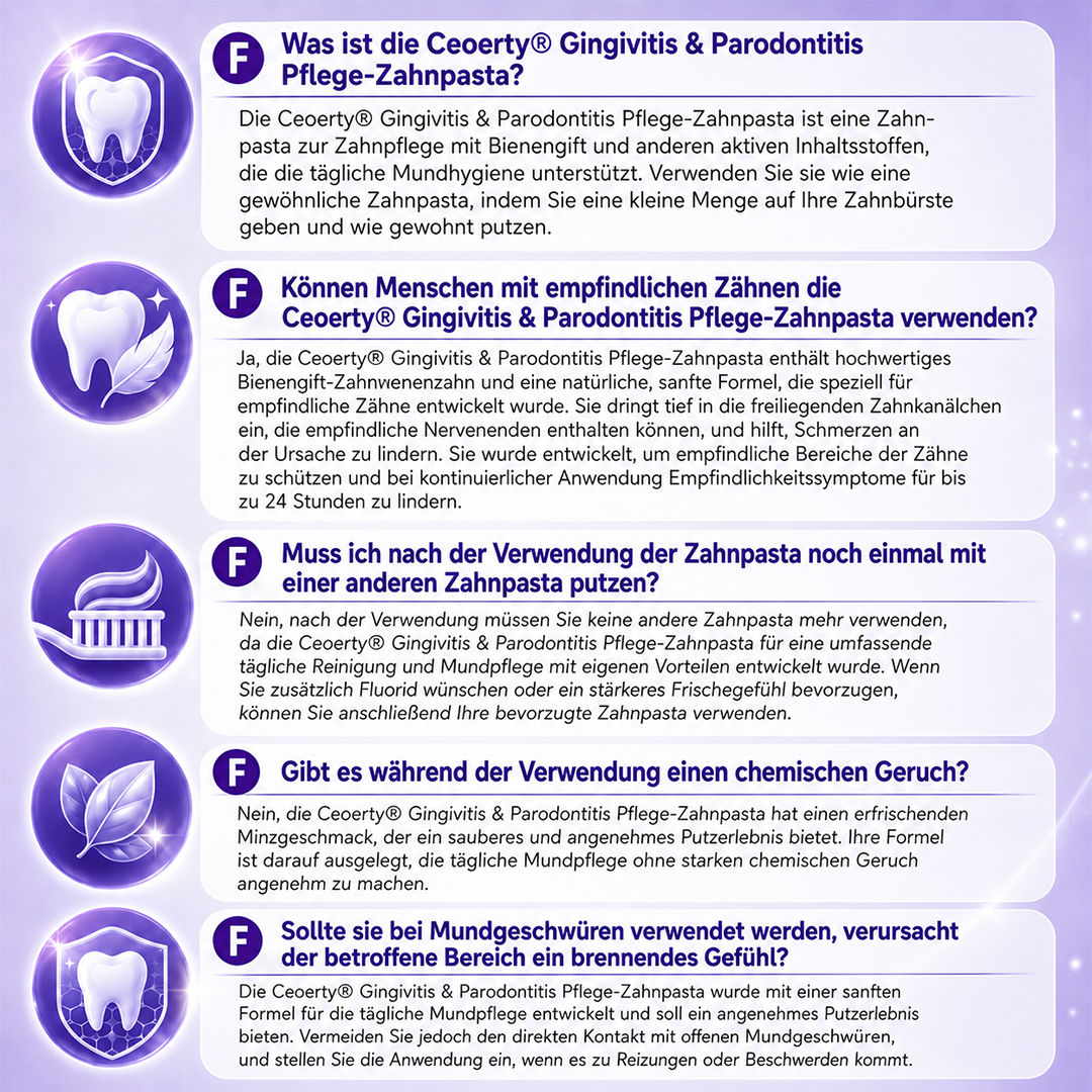Ceoerty® Gingivitis and Periodontitis Care Toothpaste