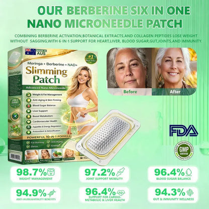 NEW 2026 UPGRADE🏆 Berberine Slimming Microneedle Patch | 10-in-1 Weight Management Support