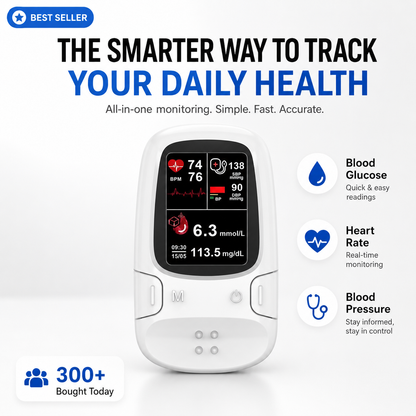 📣Multi-Function Health Monitoring Device✅No Needles. No Pain.✅Fast Results In Seconds✅Monitor Anytime, Anywhere