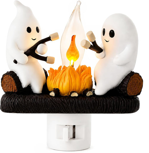 🔥Halloween lights✨Ghost Campfire Night Light