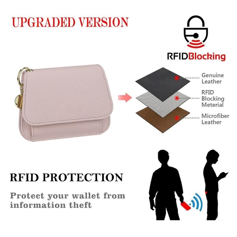 💖Hot 49% OFF🌹RFID Short Wallets for Women – Fashionable Card Holder with Key Ring & Coin Purse