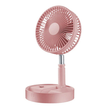🌀  NOW! 🔋 Telescopic Folding USB Charging Fan – Adjustable height, quiet operation & portable – perfect for desk, travel or outdoor use 💨