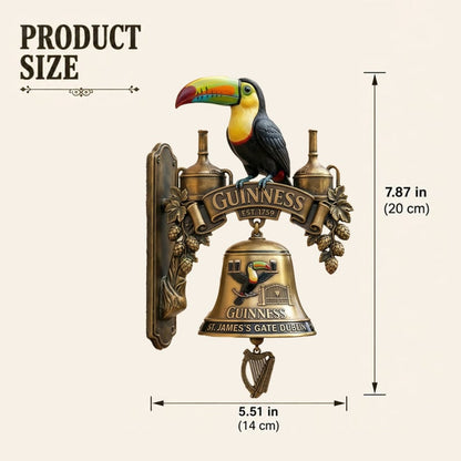 🍺Guinness Toucan Cast Iron Door Bell