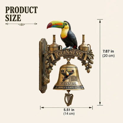 🍺Guinness Toucan Cast Iron Door Bell
