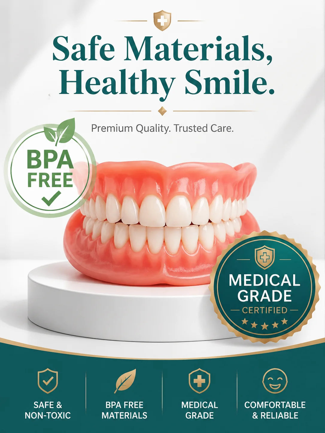 🦷 Premium Complete Denture Set