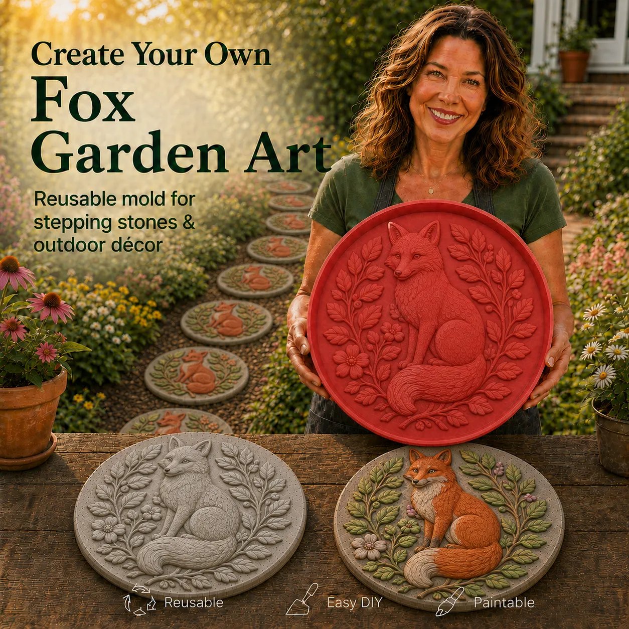 💥 Last-Day Sale - Garden Art Stepping Stone Mold