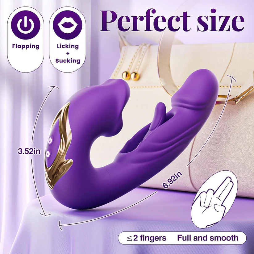 💋 Limited-time offer 💋 2026 Upgraded 4-in-1 Flapping & Licking Vibrator