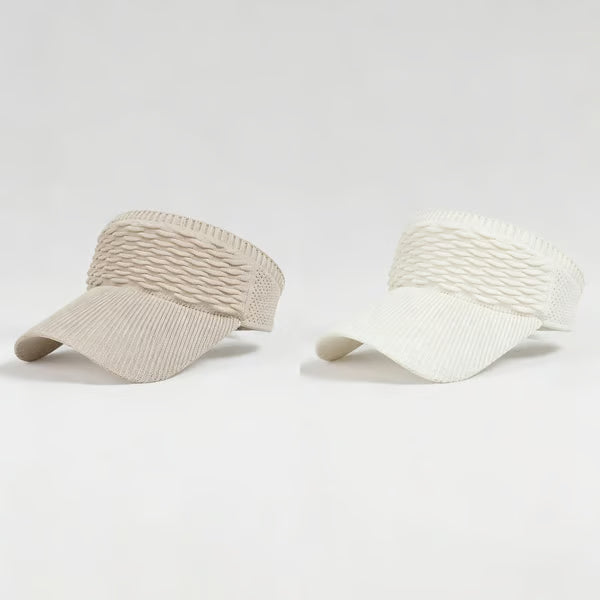 2-Pack Women's High Ponytail Sun Visor Hats