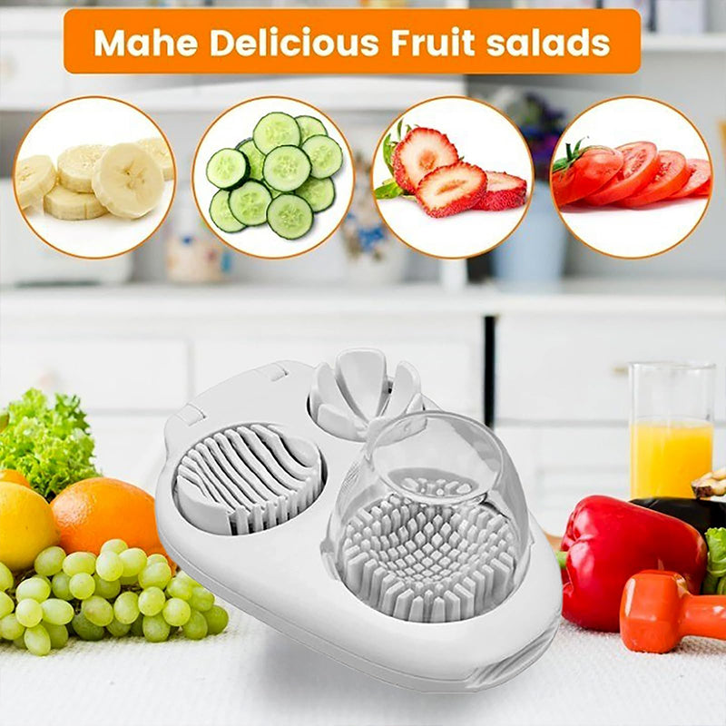 3 In 1 Egg Slicer For Hard Boiled Eggs Heavy Duty With Stainless Steel Wires,3 Slice Modes Egg Cutter