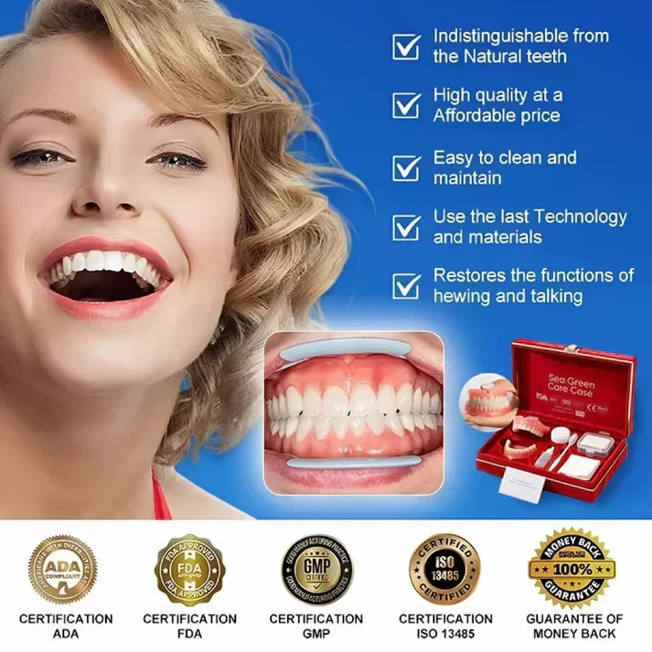 🦷 Ends Today: 50% OFF! ⏰ Medical Full Denture with Strong Suction