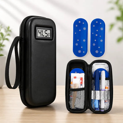 Nsulin Cooler Travel Case ❄️💙 Built-in Temperature Display 🌡️