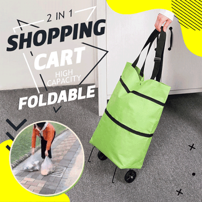 🔥Labor Day Special Offer🔥 2 in 1 Foldable Shopping Cart