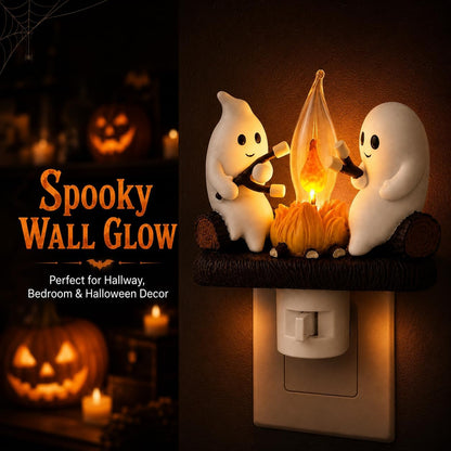 🔥Halloween lights✨Ghost Campfire Night Light
