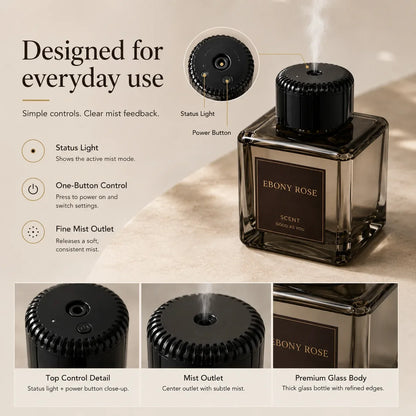 💨Beautiful design. Effortless scent. A better home experience.🏠Plume Automatic Scent Diffuser