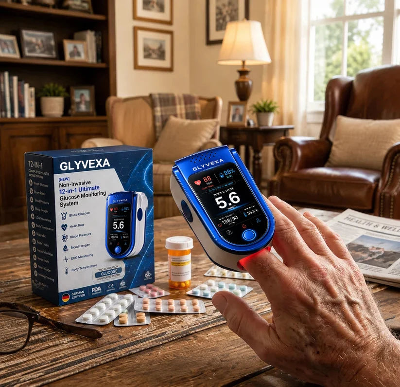🩺 GLYVEXA™ T7 Non-Invasive Glucose & Health Monitor | 🩸 No Finger Pricks Blo