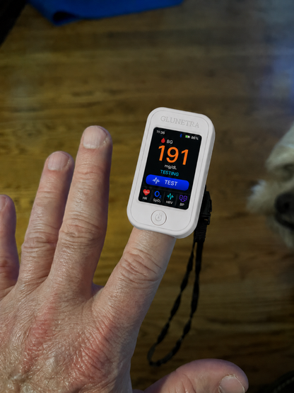 🩺 GLUNETRATM G5 Non-Invasive Glucose & Health Monitor | 🩸 No Finger Pricks Blood Sugar Monitoring Device  | ✅ ADA Licensed Product