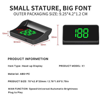 🔥New 2026 Model🚗 GPS Head-Up Display Speedometer – Digital HUD for Cars, Trucks & Motorcycles