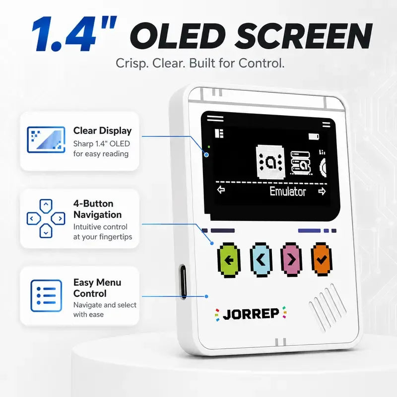 🎮 Pro NFC Tag Emulator: Intelligent Multi-Game Reader with 1.4" OLED Screen – 3000+ Saves, Unlimited Rewrite & Auto UID Regen for Ultimate Gaming 🚀