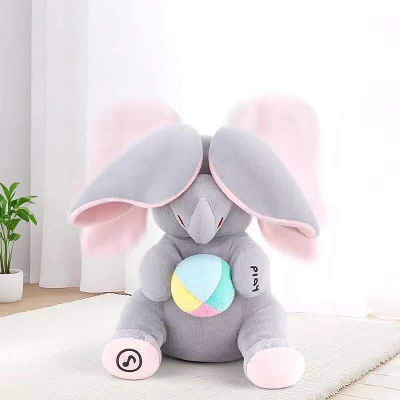 🎁Advanced AI companion doll🛒Cute Hide And Seek Elephant Plush Doll