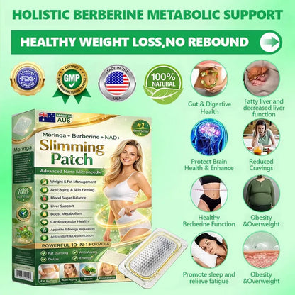 NEW 2026 UPGRADE🏆 Berberine Slimming Microneedle Patch | 10-in-1 Weight Management Support