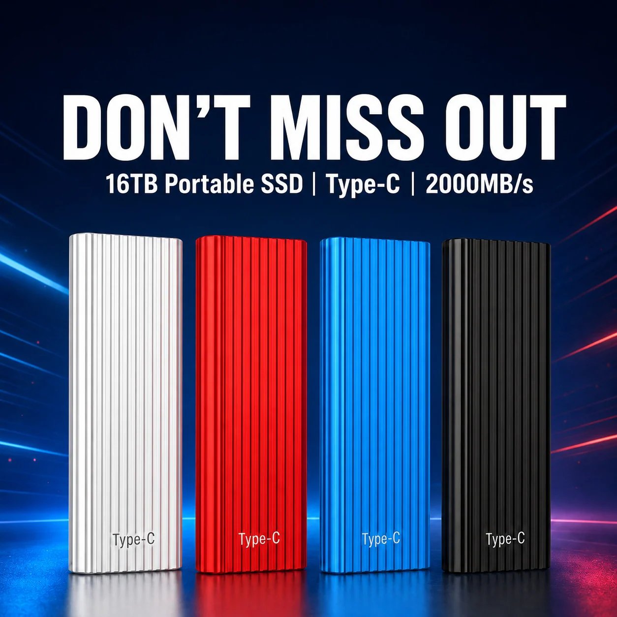 🏆Flash Sale ⚡ 50K+ Sold 🔥 16TB Type-C Mini SSD + FREE AI Learning Bundle 📚