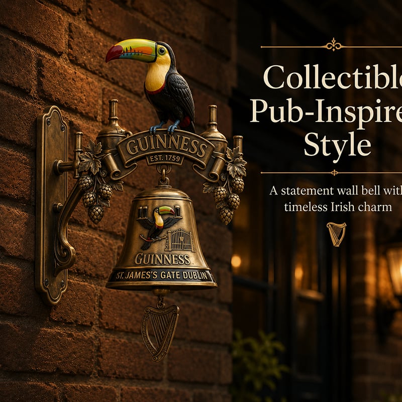 🍺Guinness Toucan Cast Iron Door Bell